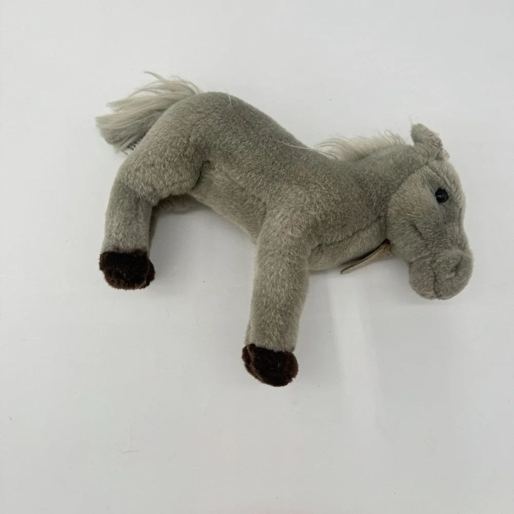 Russ Berrie‎ Yomiko Classics Stallion Horse Plush Gray White Mane Stuffed Animal